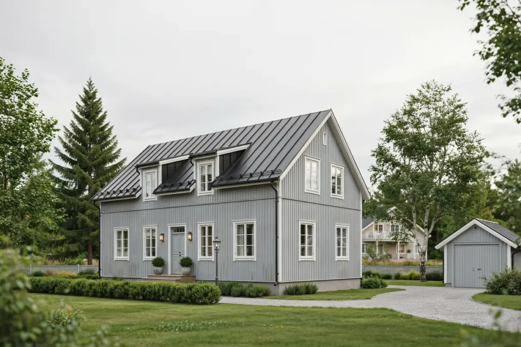 taklyft och inredning av vind i villa i orhem